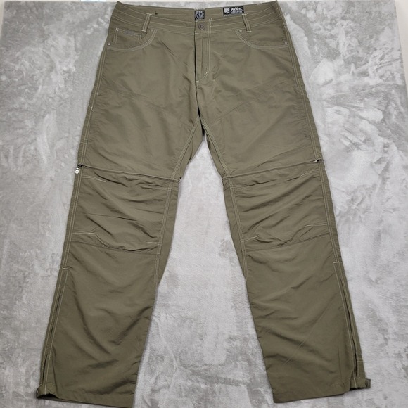 Kuhl Other - KUHL Mens Liberator Convertible Stealth Zip Off System Pants 40x33 Olive Green